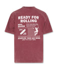 American outfitters - kanje t-shirt skater - bordeaux