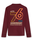 AO76 - American outfitters - finnley t-shirt anniv - bordeaux
