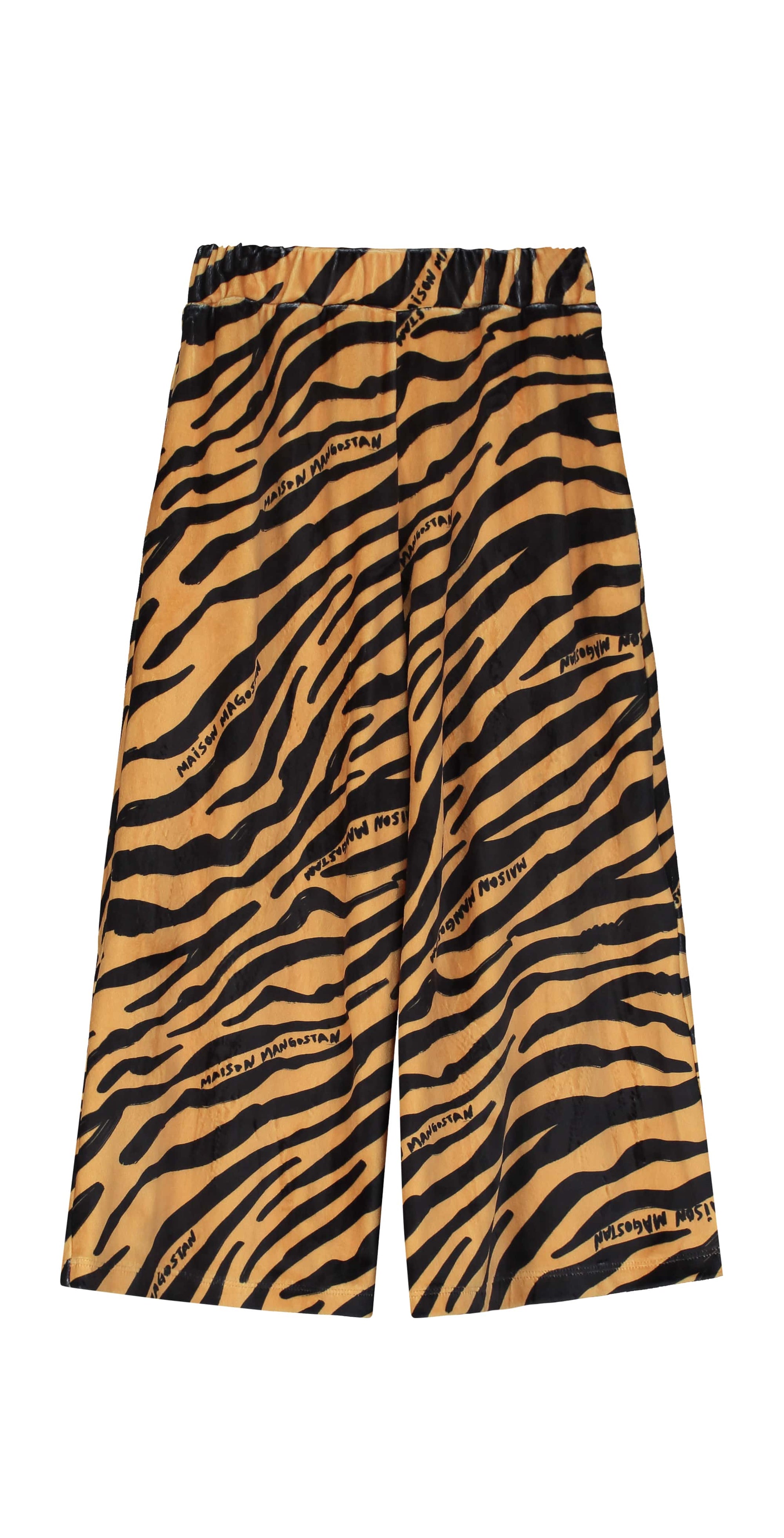 Maison Mangostan - tiger velvet trousers - curry