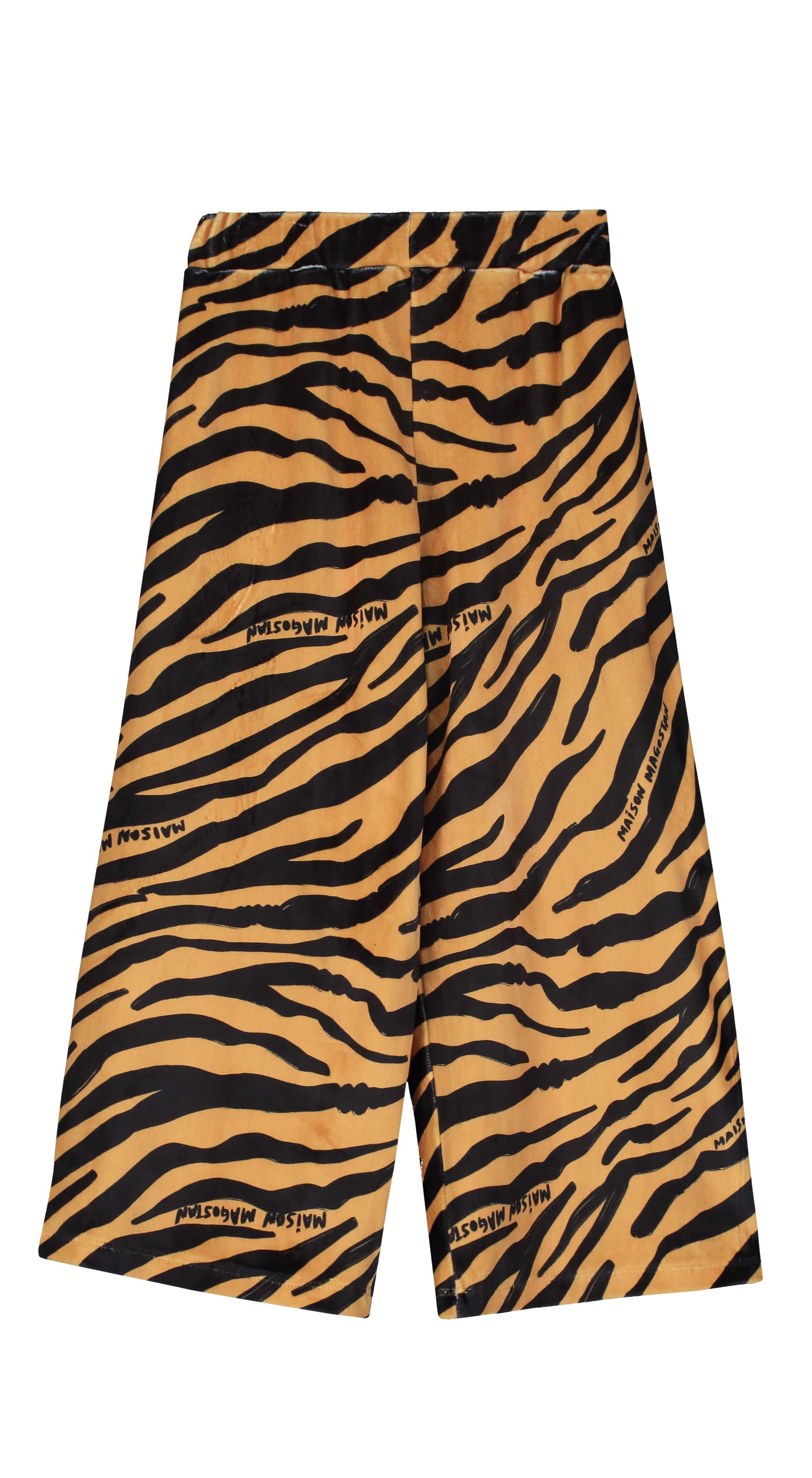 Maison Mangostan - tiger velvet trousers - curry