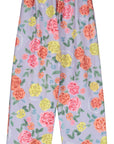 Maison Mangostan - roses fleece trousers - lilac
