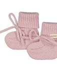 Marmar - abootie - 100% cashmere newborn booties - light plum