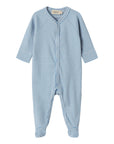Marmar - renas - rib onesie - blue stripe