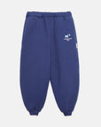 Weekend house kids - embroidered blue dog sweatpants - dark blue