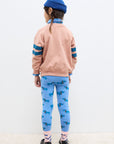 Weekend house kids - blue dog allover leggings - soft blue