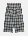 Weekend house kids - checkered blue flare pants - indigo