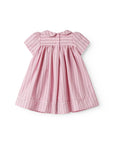 Marmar - dulla - smooth cotton dress - bonbon pink stripes