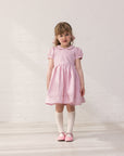 Marmar - darcel - smooth cotton dress - bonbon pink stripes