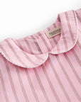 Marmar - darcel - smooth cotton dress - bonbon pink stripes