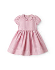 Marmar - darcel - smooth cotton dress - bonbon pink stripes