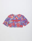 Maison Mangostan - vintage flowers crop top - purple