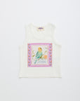 Maison Mangostan - birds tank top - white