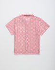 Maison Mangostan - wavy mesh shirt - lilac