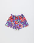 Maison Mangostan - beverly floral short - purple
