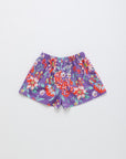 Maison Mangostan - beverly floral short - purple