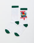 Maison Mangostan - loros socks - white