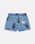 Weekend house kids - happy dog denim shorts - blue