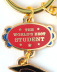Snoopy - worlds best student key ring