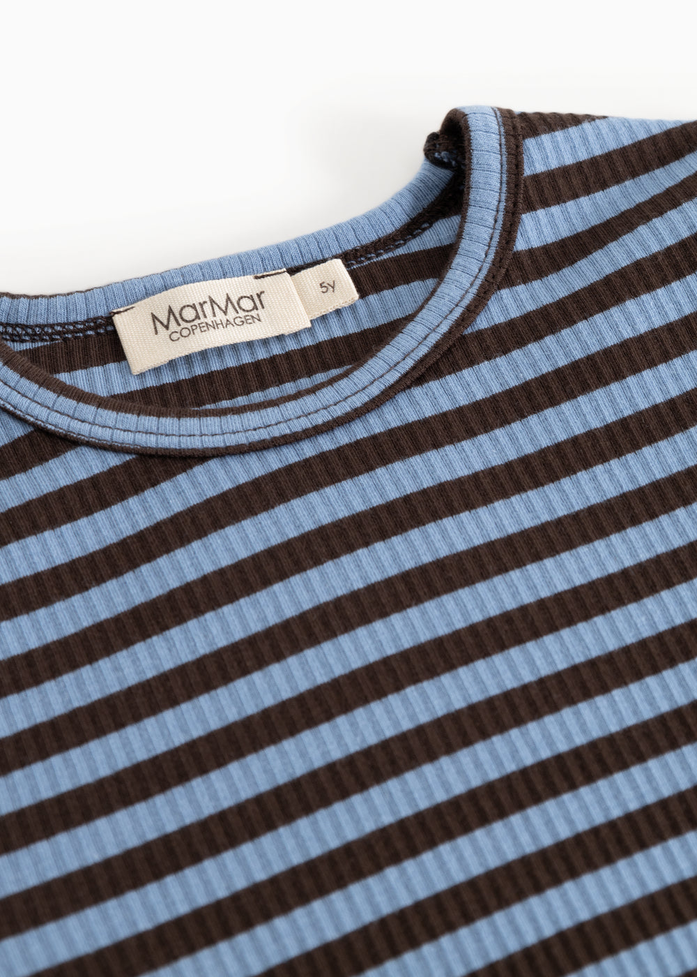 maramar - plain longsleeve modal tee - blue heaven stripe
