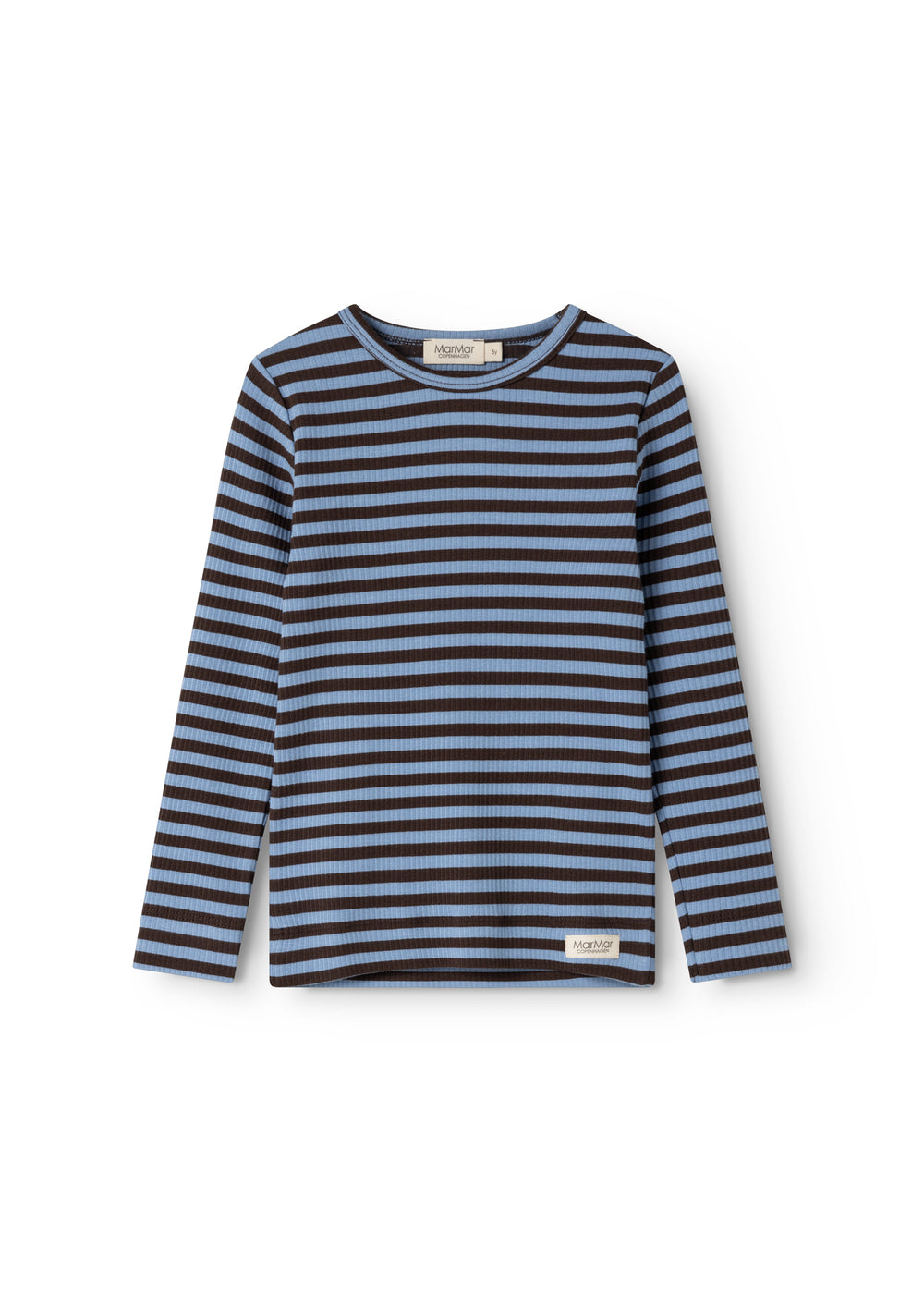 maramar - plain longsleeve modal tee - blue heaven stripe