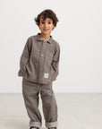 maramar - pando soft denim pants - dark brownie stripe