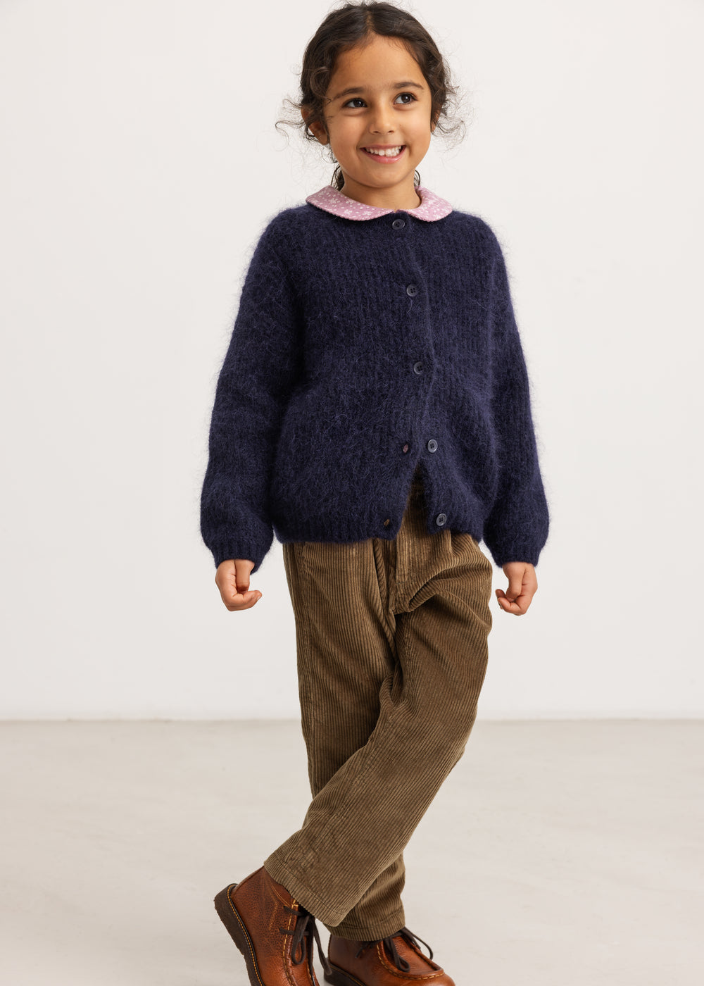 maramar - tavon - mohair cardigan - darkness melange