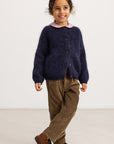 maramar - tavon - mohair cardigan - darkness melange