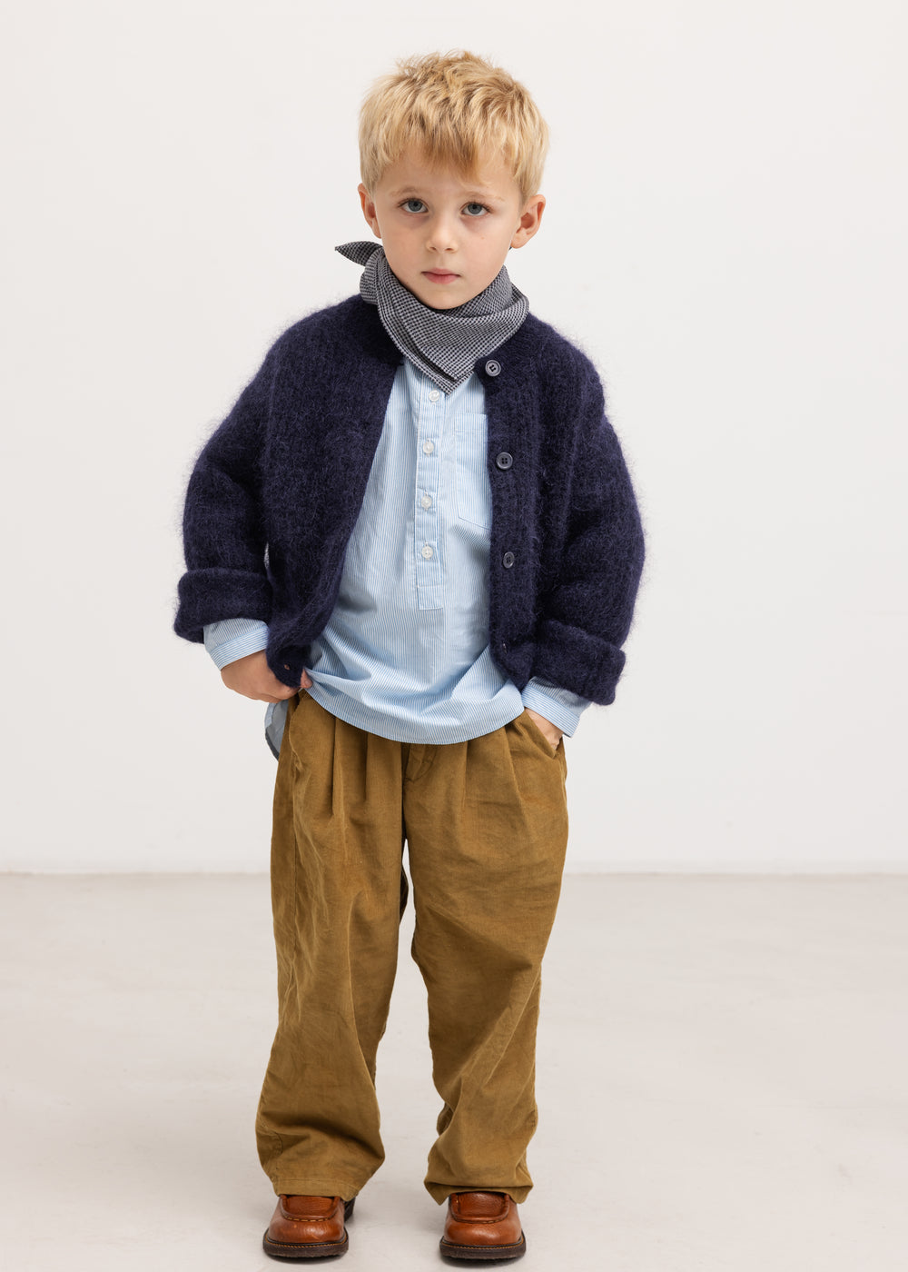 maramar - tavon - mohair cardigan - darkness melange