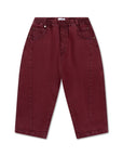 Repose ams - wide denim pants - ash plum