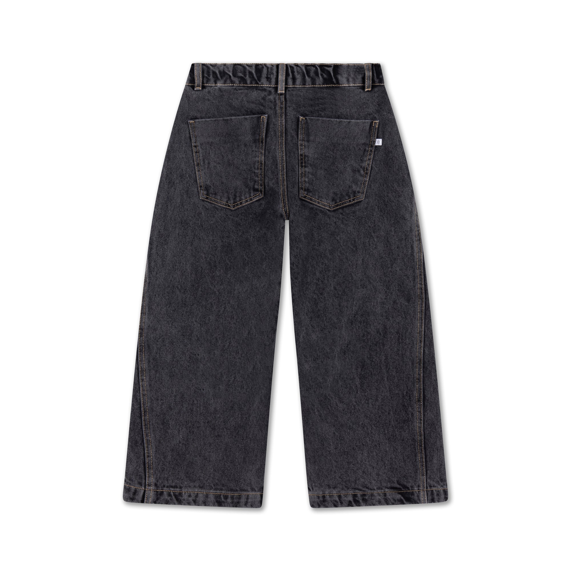 Repose ams - wide leg denim pants - slate grey