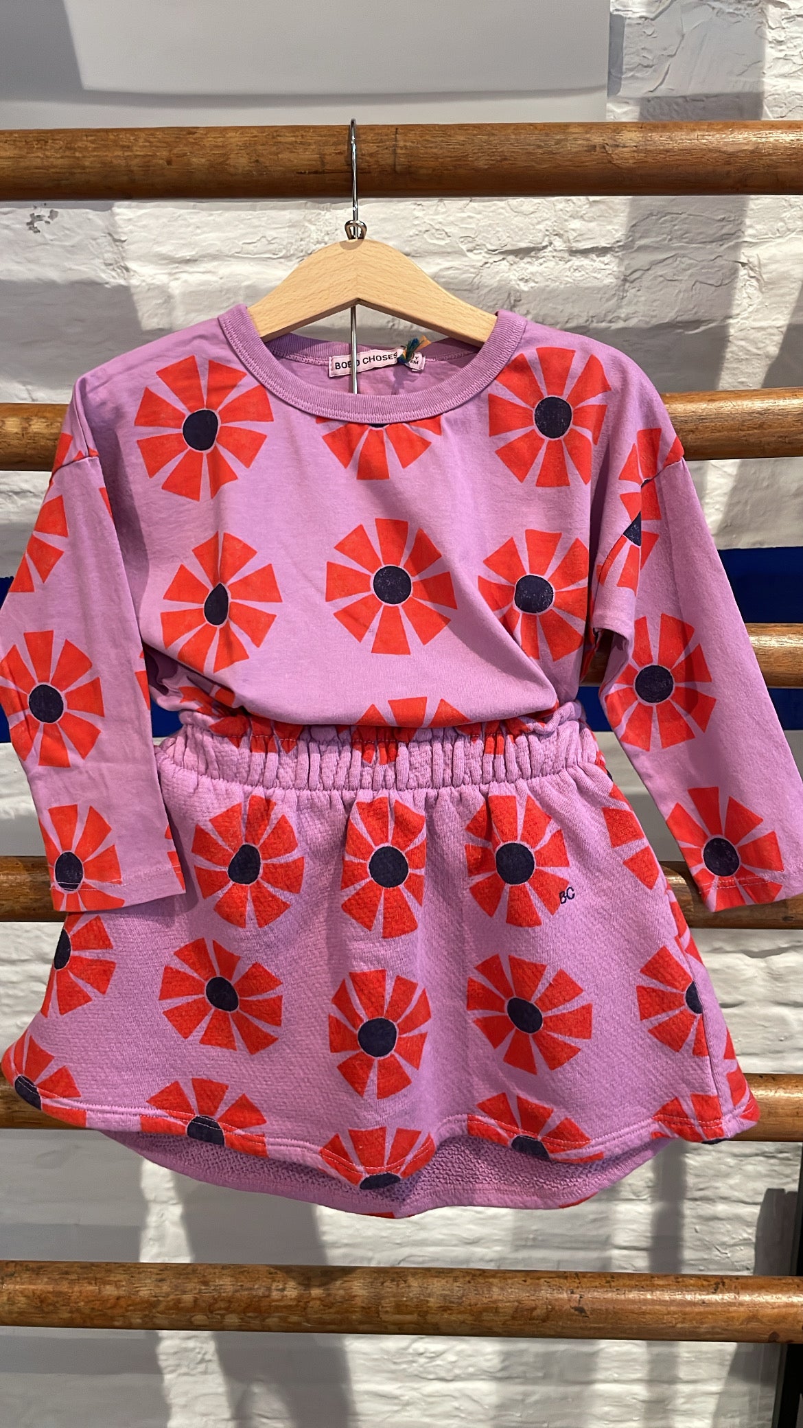 Bobo Choses - kids - kaleidoscope allover skirt - purple