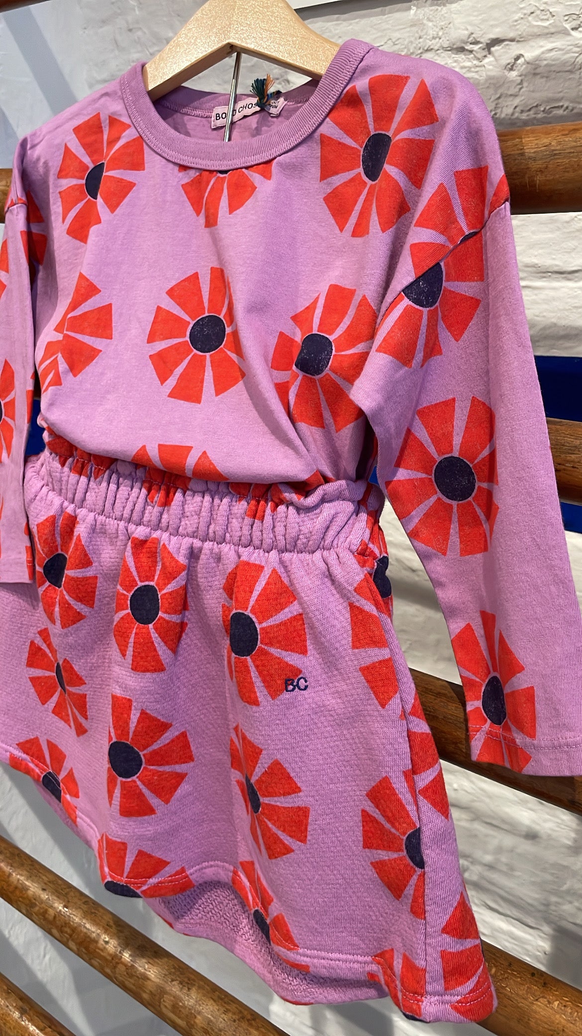 Bobo Choses - kids - kaleidoscope allover skirt - purple