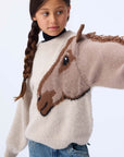 Molo - gisela - 100% wool knit sweater - horse