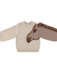 Molo - gisela - 100% wool knit sweater - horse