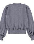 Molo - guinevere - wool cardigan - grey melange