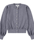 Molo - guinevere - wool cardigan - grey melange