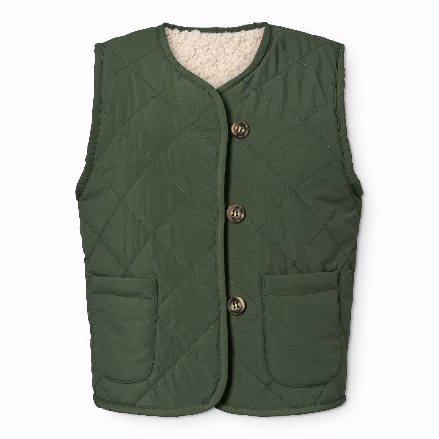 Molo - holla - reversible bodywarmer - dark forest