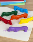 Dog shaped crayons - sausage dog