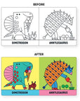 Color magic bath book - dinos
