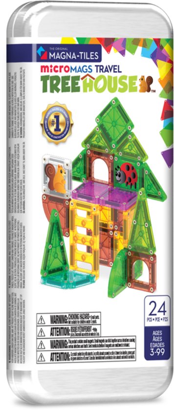 Magna Tiles - micro mags tree house travel set - 24 pcs
