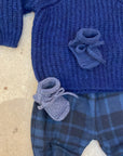Pequeno tocon - wool sweater - cobalt blue