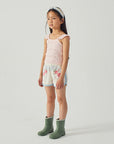 Gingersnaps - Nelly Cross-Stitch Shorts with Lace Trims