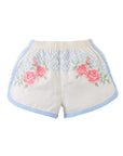 Gingersnaps - Nelly Cross-Stitch Shorts with Lace Trims