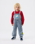 Goldie + Ace - the smurfs - patch austin overalls