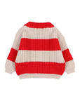 Buho - bb - stripe jumper - poppy red