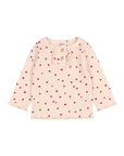 Buho - bb - mini cuore t-shirt - cream pink