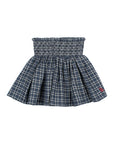 Buho - kids - tartan skirt - navy