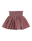 Buho - kids - tartan skirt - pomegranate