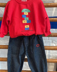 Bobo Choses - kids - hopscotch sweatshirt - red