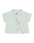 Buho - bb - gingham shirt - aqua